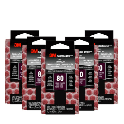 Éponges de ponçage flexible - 80 grain -  Paquet de 20 - 3M