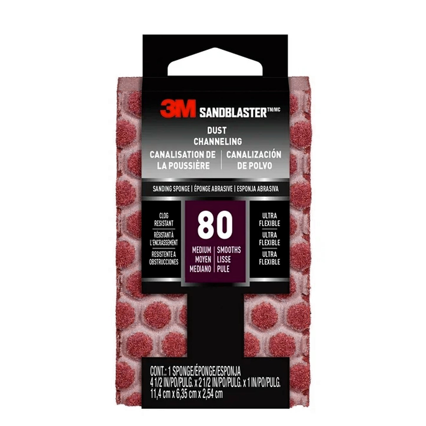 Éponges de ponçage flexible - 80 grain -  Paquet de 20 - 3M