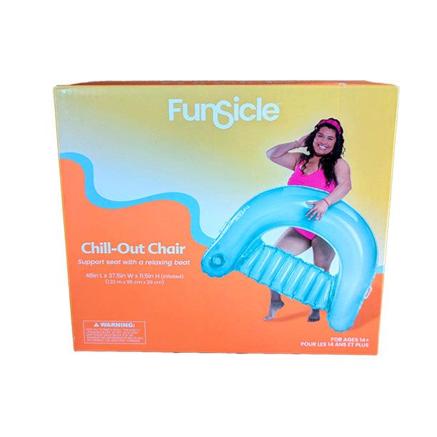 Chaise gonflable pour piscine - bleu