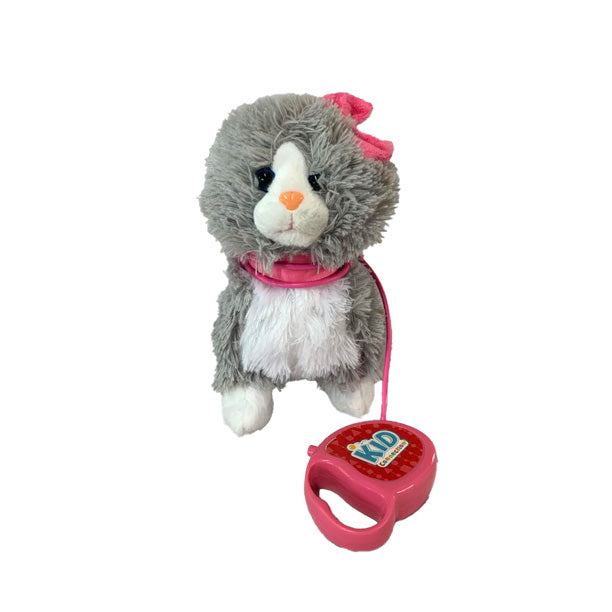 Peluche électronique avec laisse - Chat