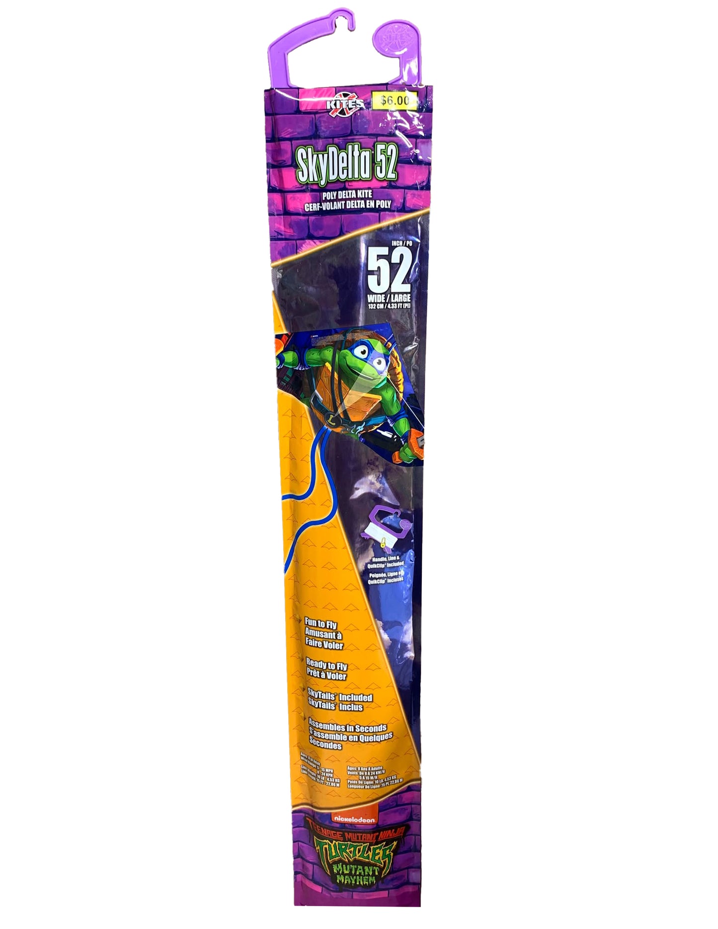 Cerf volant - Tortues Ninja 52 pouces