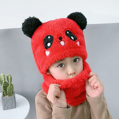 tuque/cache-cou rouge médium