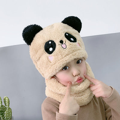 tuque/cache-cou beige small