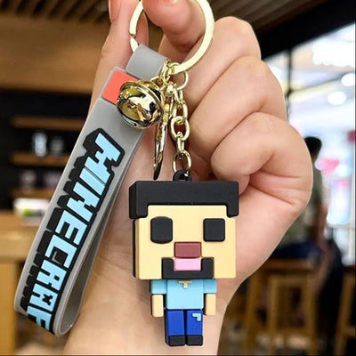 Porte-clé de Minecraft en silicone - Steve