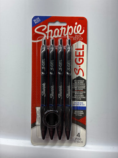 Stylos Sharpie fine pointe 0.7mm bleu - Ensemble de 4