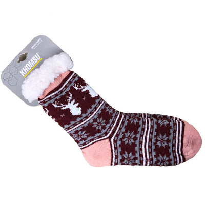 Bas chaud style pantouffle - Taille unique - Khombu