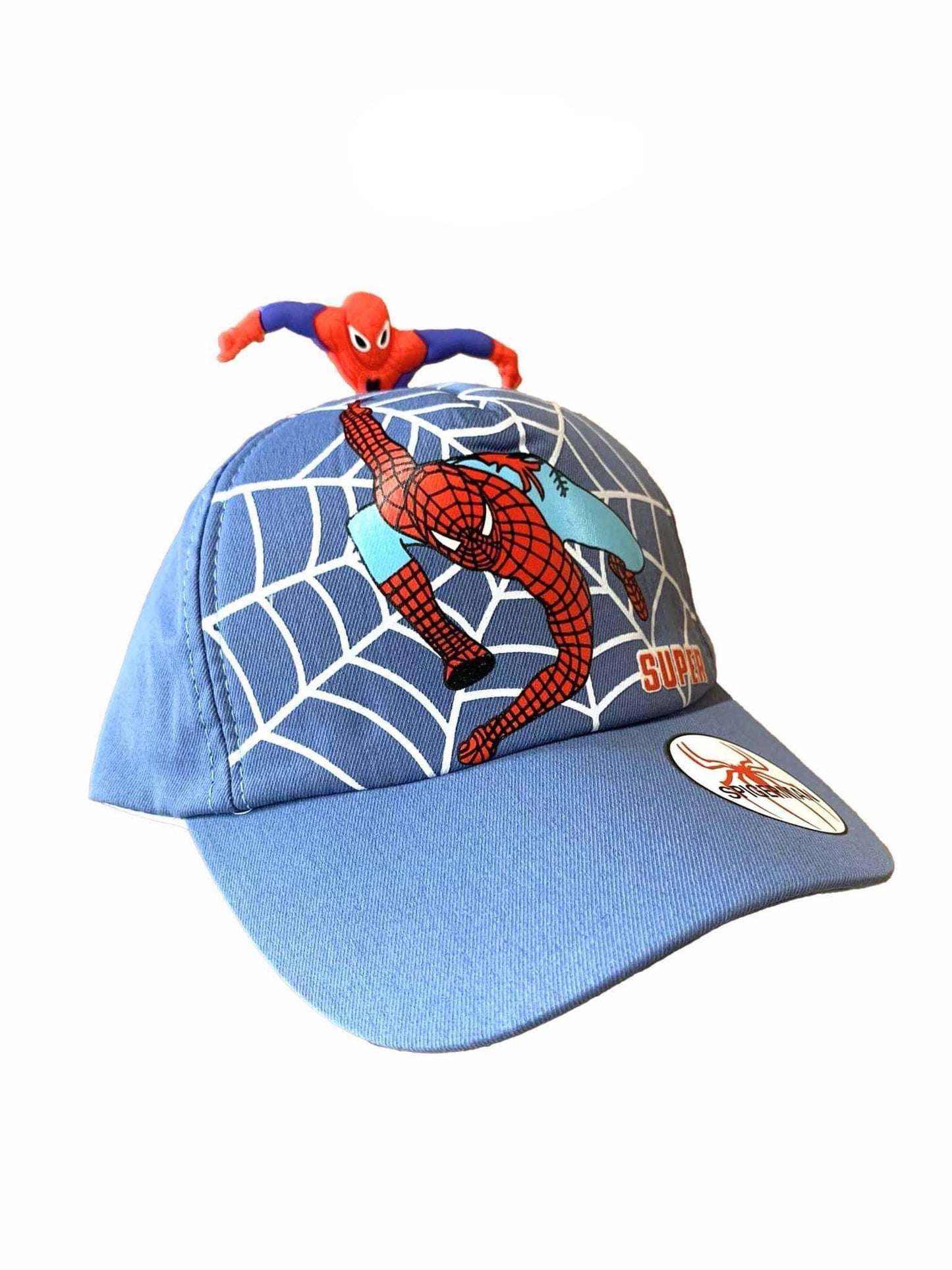Casquette pour enfant - Spiderman bleu poudre