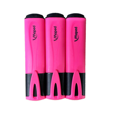 Surligneurs fluo - Trio 3 unités rose - Maped