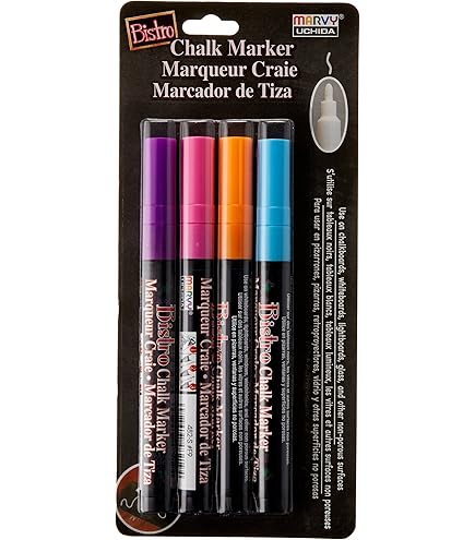 Marqueurs à craie 4 couleurs - Bistro