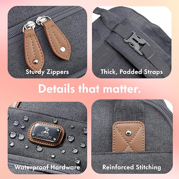 Sac à couche multifonction - Gris foncé - Dikaslon