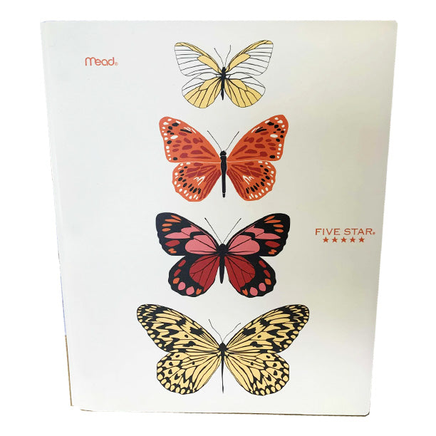 Duotang à 3 anneaux - Papillon beige - Five Star