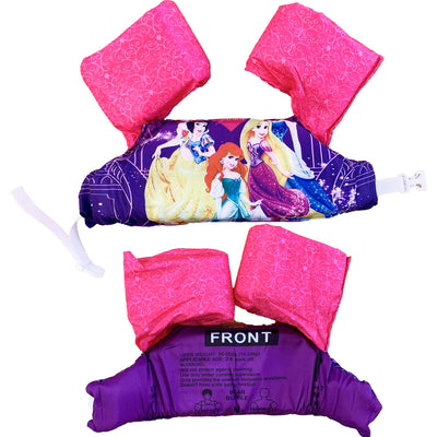 Gilet de natation pour enfants - Princesses - 30-55lbs - 2-6ans