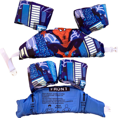 Gilet de natation pour enfants -Spiderman - 30-55lbs - 2-6ans