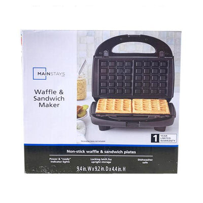 Gaufrier et grille-sandwich - Mainstays - Retour Magasin