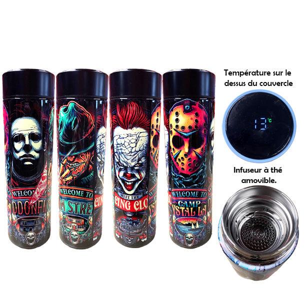 Gourde d'eau digitale - Four faces halloween