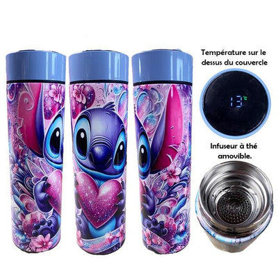 Gourde d'eau Stitch digitale - Purple Stitch