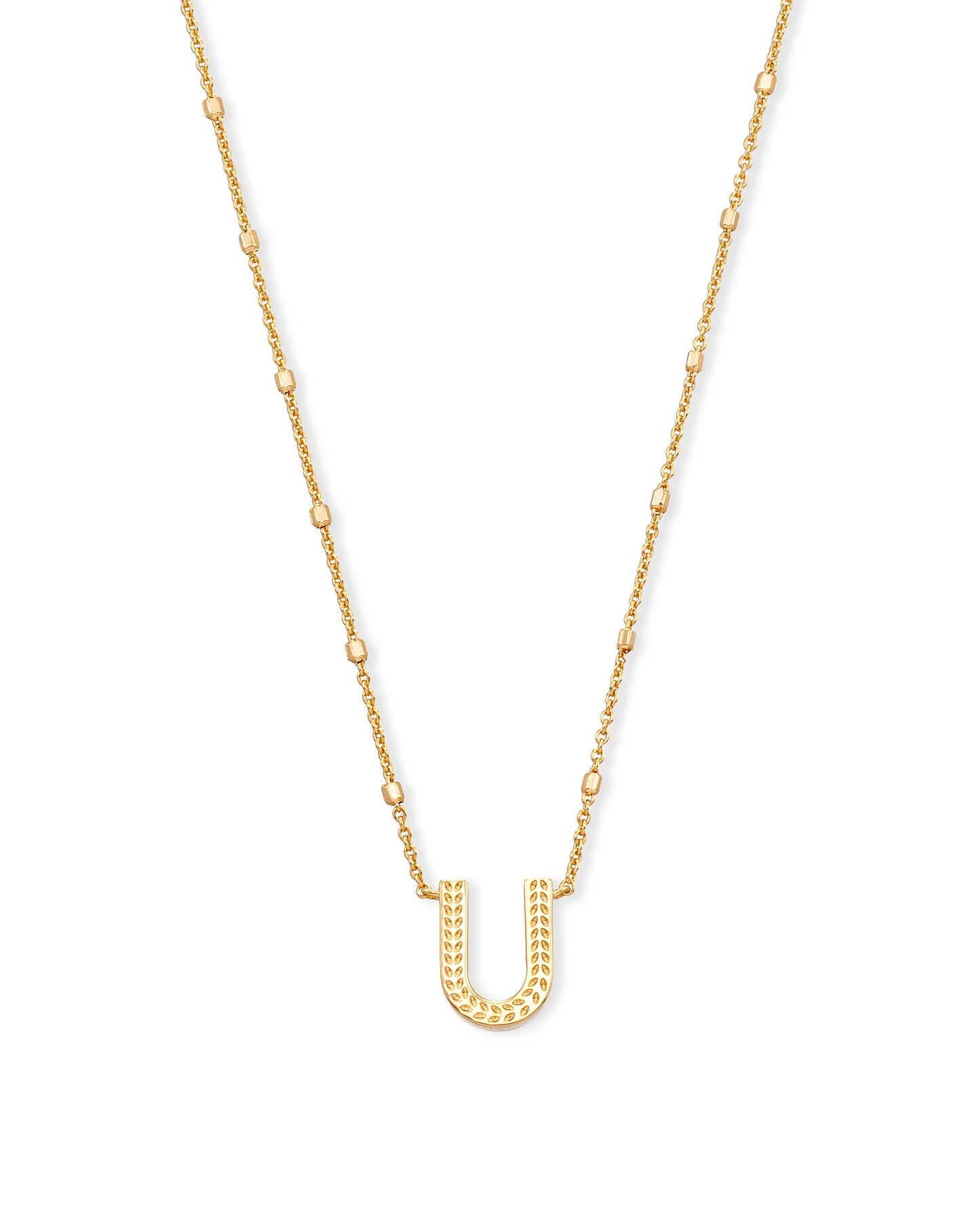 Collier avec pendentif Kendra Scott - Or - Lettre U