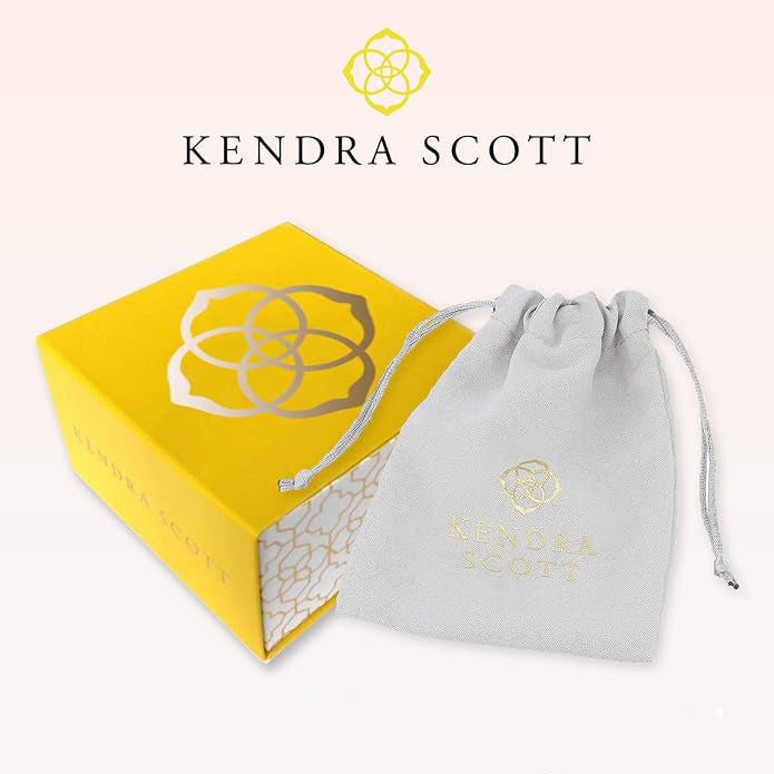 Boucles d'oreilles Kendra Scott - Noir opaque plaqué rhodium - Elle