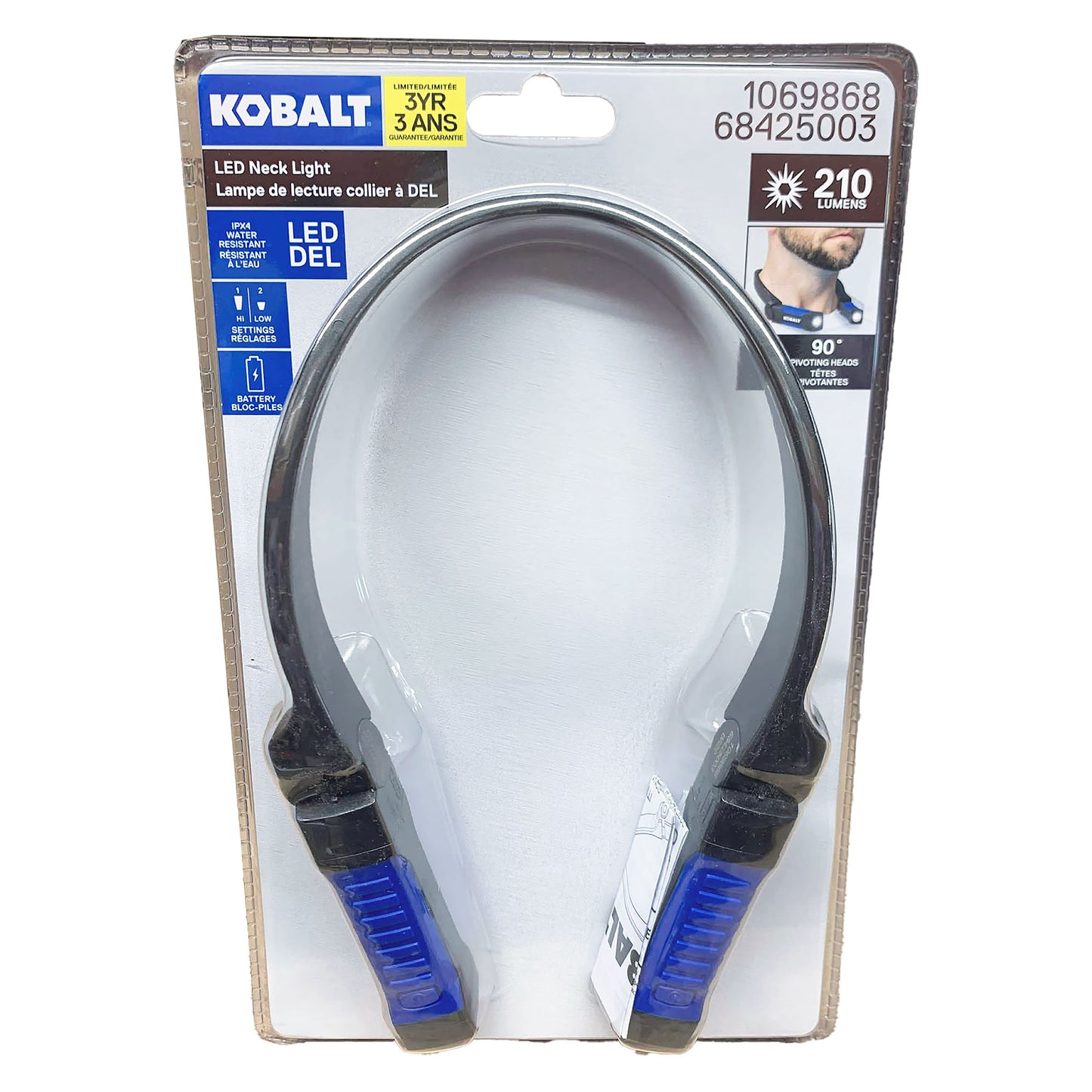 Lampe de cou DEL 210 lumens à batterie - Kobalt