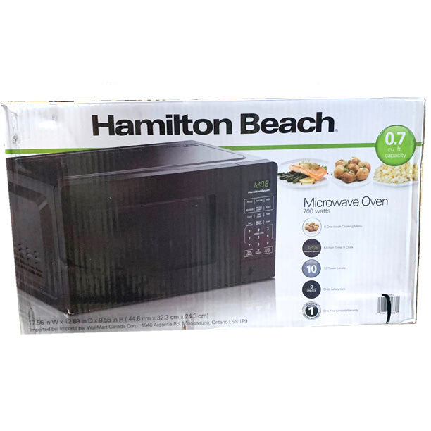 Micro-ondes Hamilton beach 0.7.pi.cu - Noir - Retour Magasin