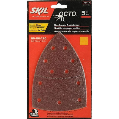 Papier sabler abrasifs pour ponceuse - 60-80-120 - Skil