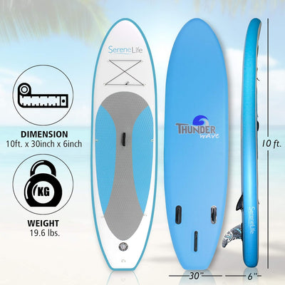 Ensemble pour Paddle Board 10 Pi. - Serenelife - Bleu