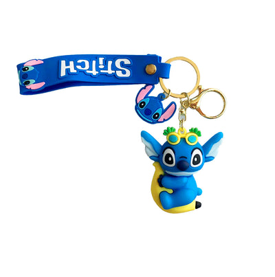 Porte-clé de Stitch en silicone - Stitch Banana