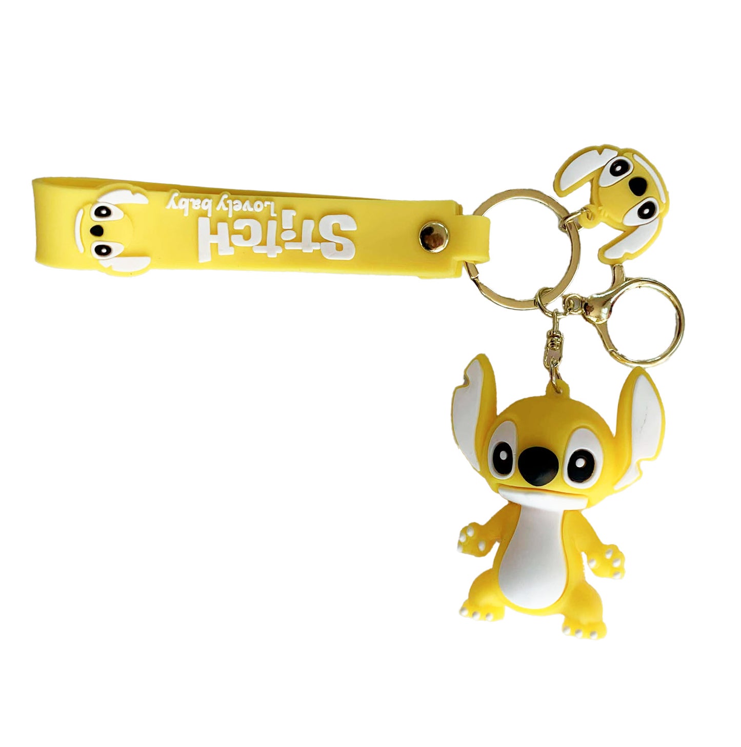 Porte-clé de Stitch en silicone - Stitch Yellow