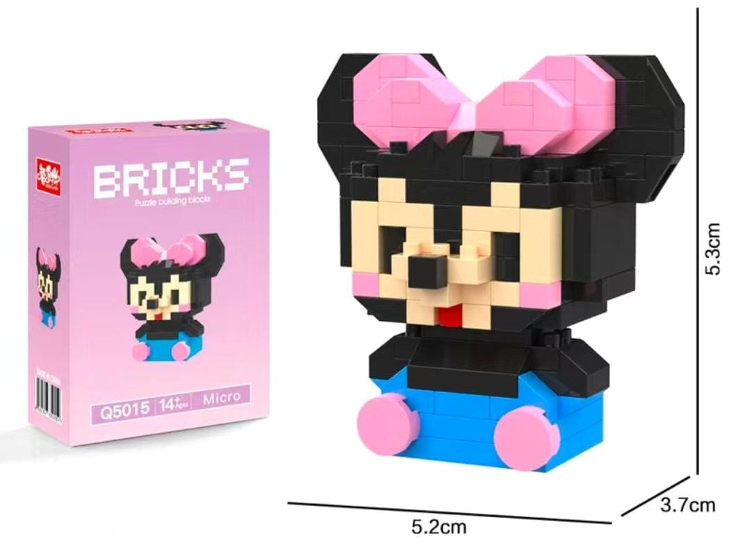 Ensemble de mini blocs de construction - Bricks - Minnie Mouse