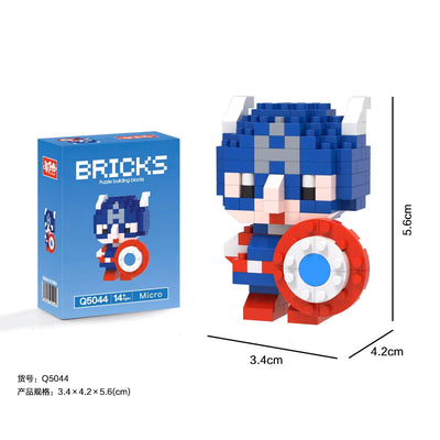 Ensemble de mini blocs de construction - Bricks - Captain America