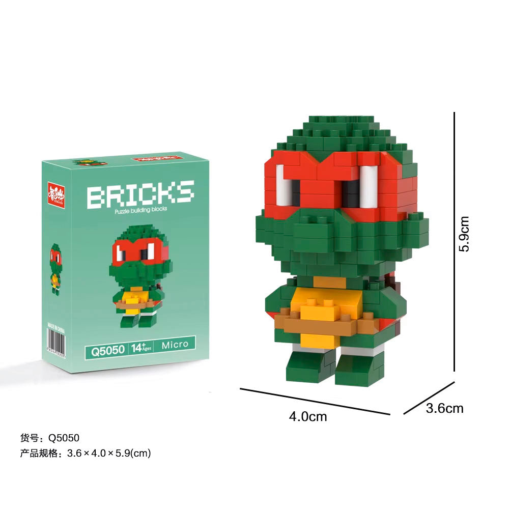 Ensemble de mini blocs de construction - Bricks - Raphael Tortue Ninja