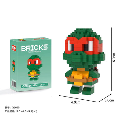 Ensemble de mini blocs de construction - Bricks - Raphael Tortue Ninja