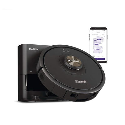 Robot aspirateur et vadrouille auto-videur - Shark Matrix - Noir - Retour Magasin
