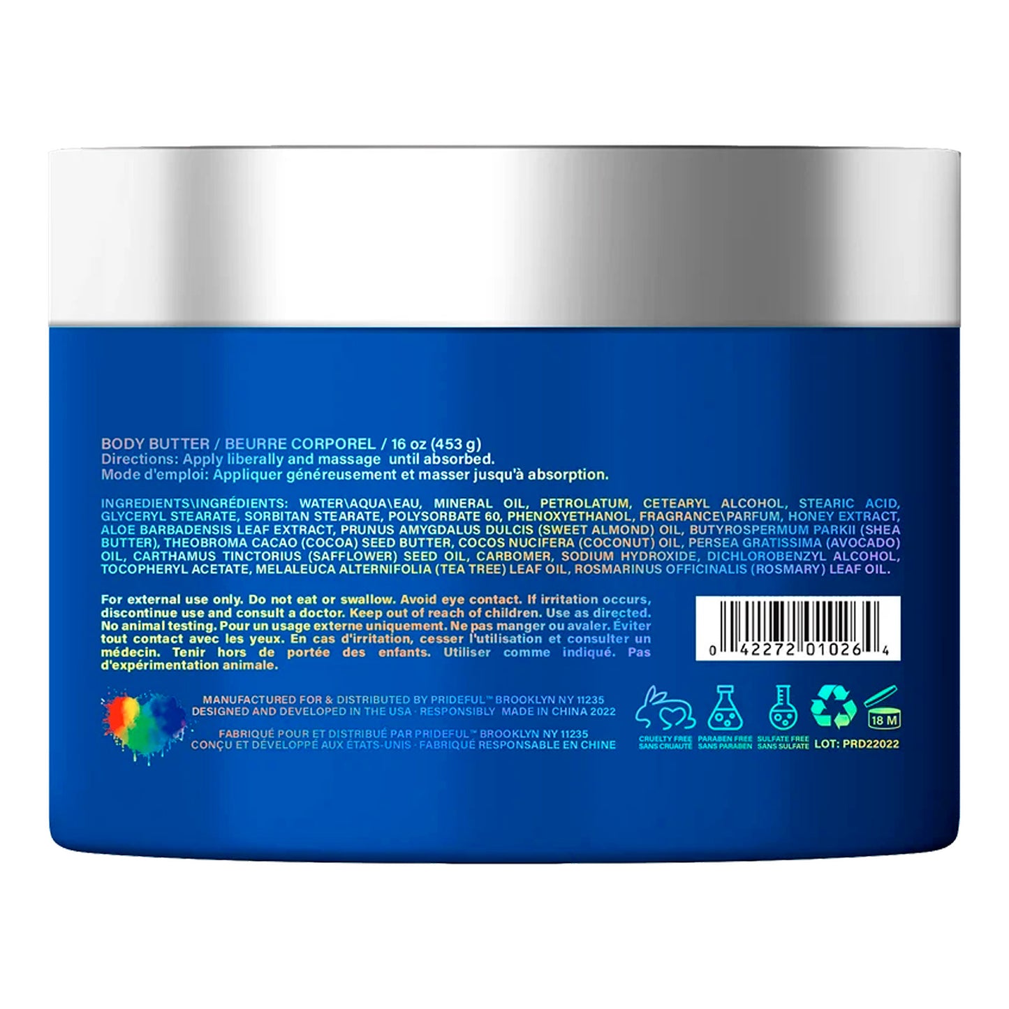 Beurre corporel - Prideful - Thé vert et miel 10.6oz