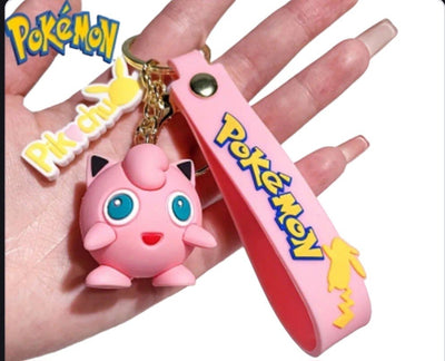 Porte-clé de Pokémon en silicone - Jigglypuff