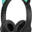 Écouteurs sans-fil bluetooth de chat - Noir