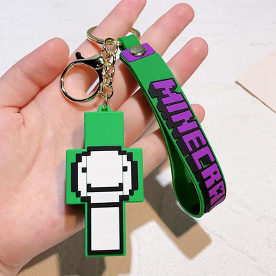 Porte-clé de Minecraft en silicone - Dream