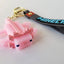 Porte-clé de Minecraft en silicone - Axolotl