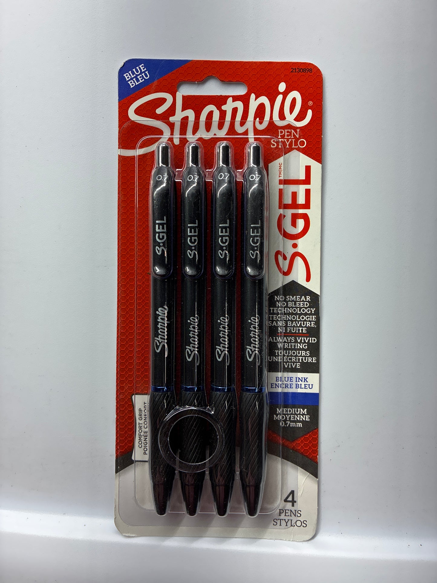 Stylos Sharpie fine pointe 0.7mm bleu - Ensemble de 4