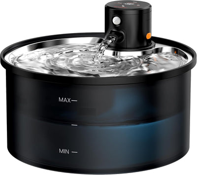 Fontaine â eau pour chat sans Fil 3.2L avec détecteur de mouvement - VKIMISS