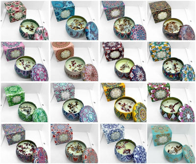 Chandelle de soja aromatisé aux huiles essentielles