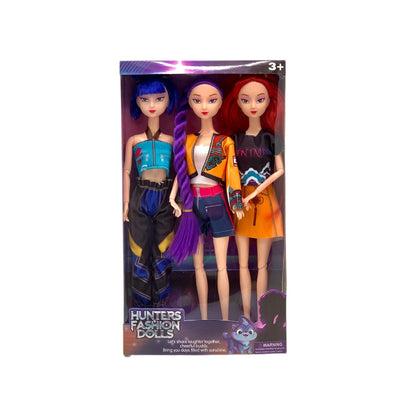 Figurines Kpop Demon Hunters musicales - Huntrix - ensemble de 3