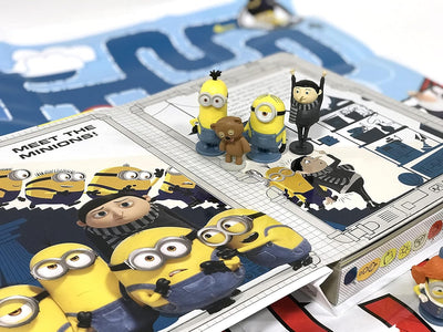 Livre avec figurines et tapis de jeux - Minions 2