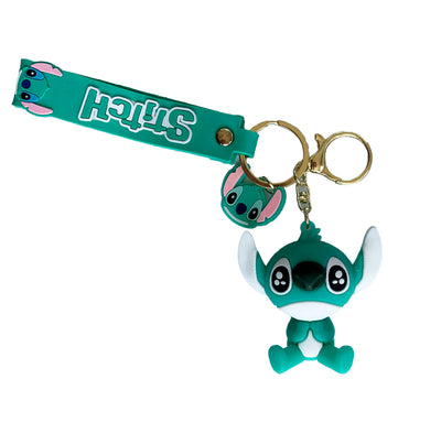 Porte-clé de Stitch en silicone - Stitch Vert