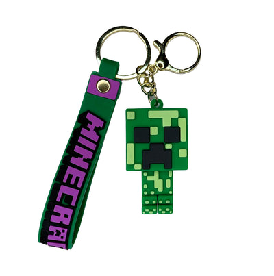 Porte-clé de Minecraft en silicone - Creeper