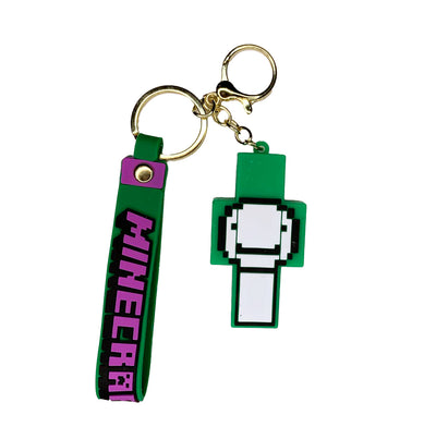 Porte-clé de Minecraft en silicone - Dream