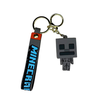 Porte-clé de Minecraft en silicone - Skeleton