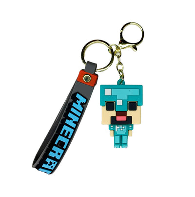 Porte-clé de Minecraft en silicone - Steve