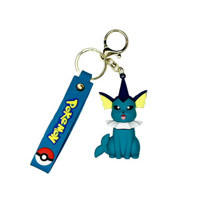 Porte-clé de Pokémon en silicone - Vaporeon