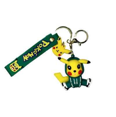 Porte-clé de Pokémon en silicone - Pikachu en habit